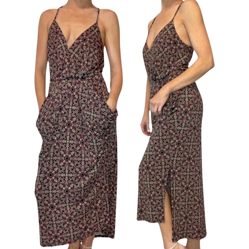 BCBG Batik Faux Wrap Midi‎ Dress